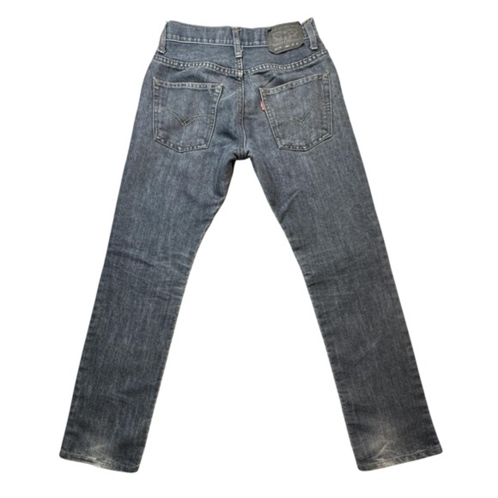 Levis‎ 511 Jeans Boys 14 Regular 27x27 Gray Slim Distressed Ripped Denim Youth